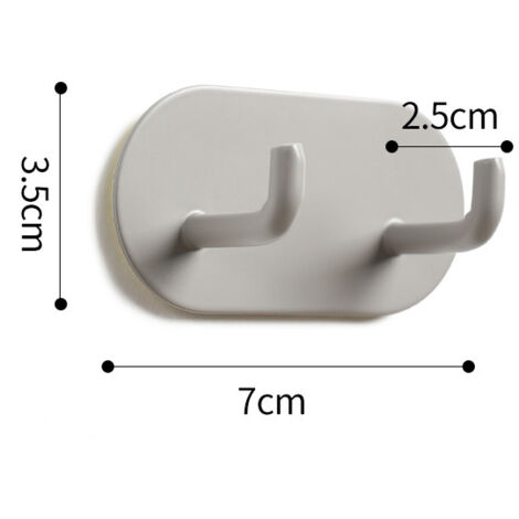 Portasciugamani senza foratura, set di 5 ganci adesivi, ganci in acciaio inossidabile ultra resistenti e antiruggine, autoadesivi, ganci da parete dal design moderno, ganci per asciugamani, bagno