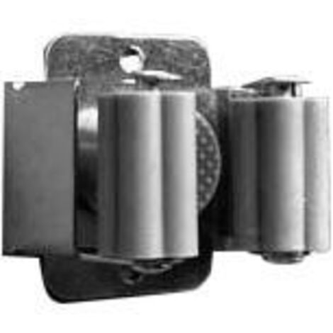 PORTASCOPA ADESIVO INOX C/RULLI PVC