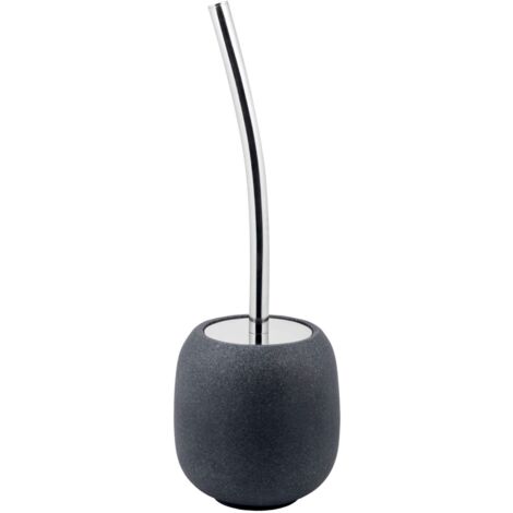 PORTASCOPINO AFRA D.14XH39CM GRIGIO IN RESINA