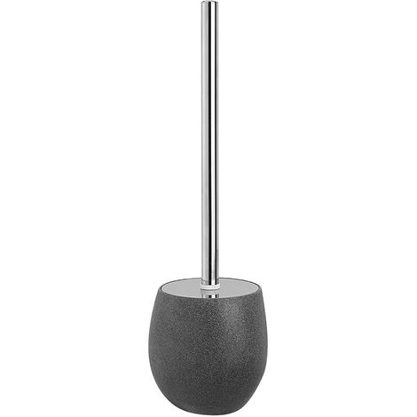 Portascopino Da Appoggio In Poliresina Grigio Effetto Pietra Stone