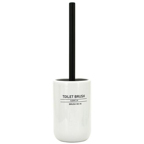 Portascopino in ceramica bianco - serie White