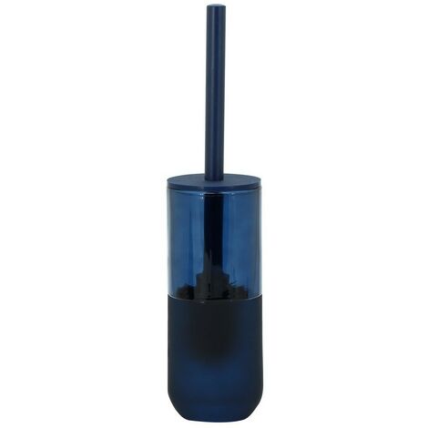 Portascopino in vetro blu - serie Notte