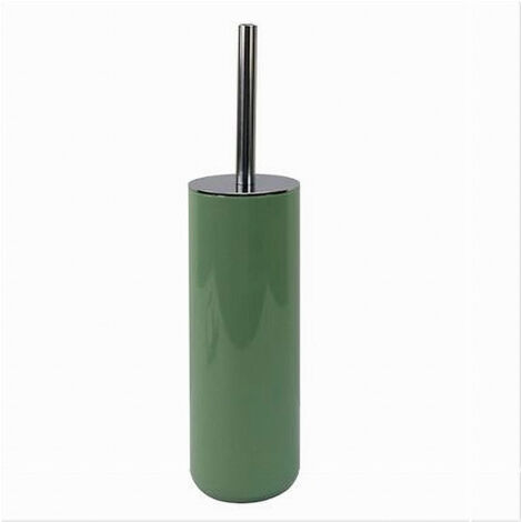 Portascopino Porta Scopino Con Scopettino Wc Bagno Toilette Verde Silver 79878