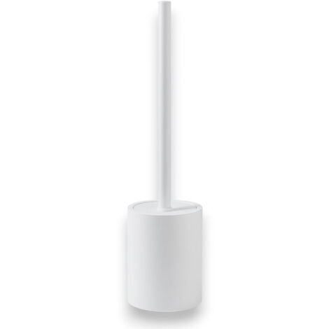 Portascopino wc 9,5x9,5x36,2 cm in resina per bagno