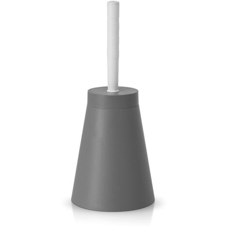 Portascopino wc conico in Plastica grigio da appoggio