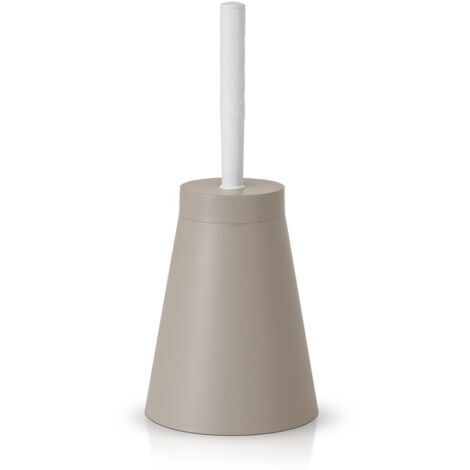 Portascopino wc conico in Plastica tortora da appoggio