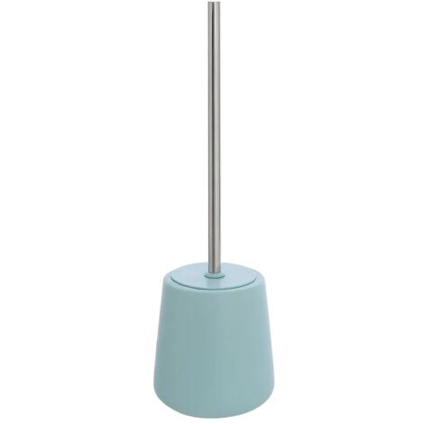 Portascopino wc in ceramica da appoggio linea Sidney turchese pastello