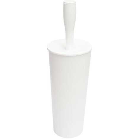 Portascopino WC Spazzolone da Bagno Colors Bianco 11,5 x 11,5 x 37 cm