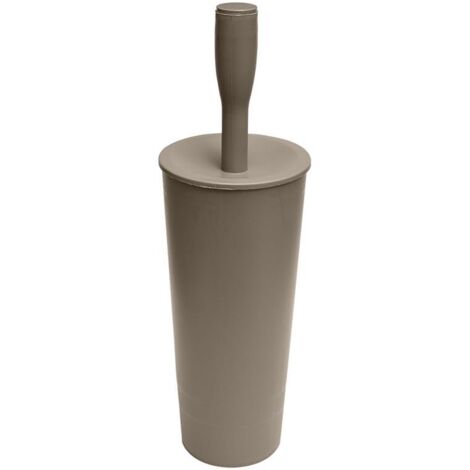 Portascopino WC Spazzolone da Bagno Colors Tortora 11,5 x 11,5 x 37 cm