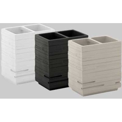 PORTASPAZZOLINI QUADROTTO BIANCO