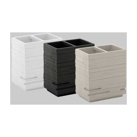 PORTASPAZZOLINI QUADROTTO NERO -  - GEDY
