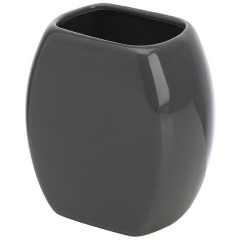 PORTASPAZZOLINO IN CERAMICA GRIGIO