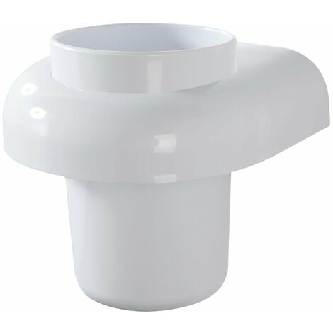 Portaspazzolino in plastica bianco Gioia