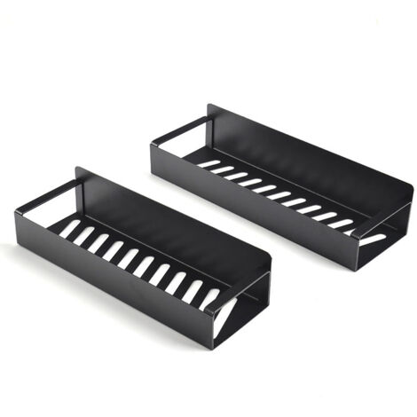 Portaspezie magnetico, portaspezie in acciaio inossidabile da 2 pezzi, portaspezie da parete senza foro per riporre il frigorifero (2797,5 cm)