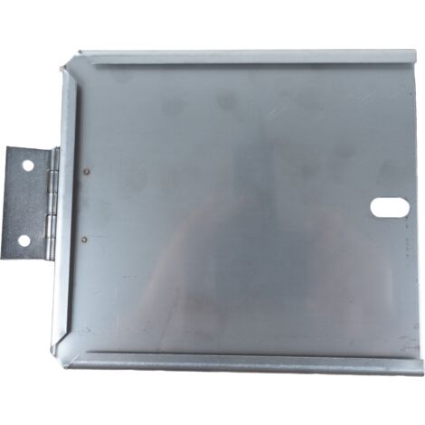 Portatarga con cerniera in acciaio inox 165x165mm
