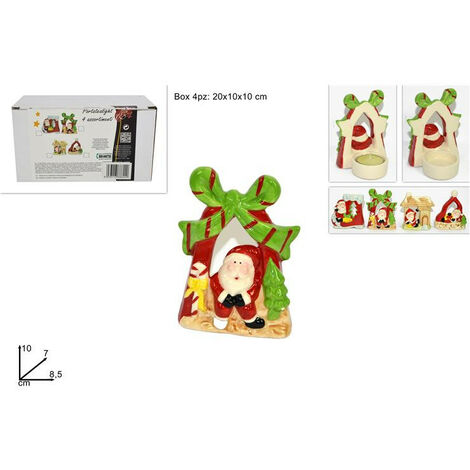 PORTATEALIGHT SOGGETTI NATALIZI ASSORTITO 4 VARIANRTI (1 PEZZO, INVIO CASUALE)