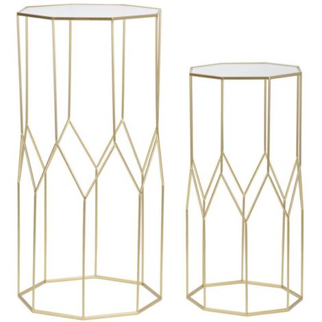 Portatelefono Nuovo Vetro Coppia cm 50X46X100 - 40X37X80 - NEW GLASSOPPIA