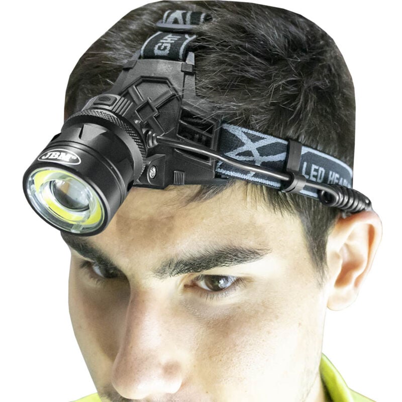 JBM - lampe frontale portable creee + cob 800Lm 53569