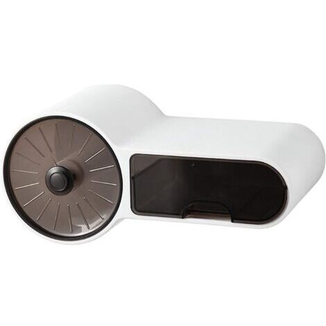 Portatoilette montato su parete con supporto a carta autoadesivo e vano, portatoilette 3-in-1 con vano