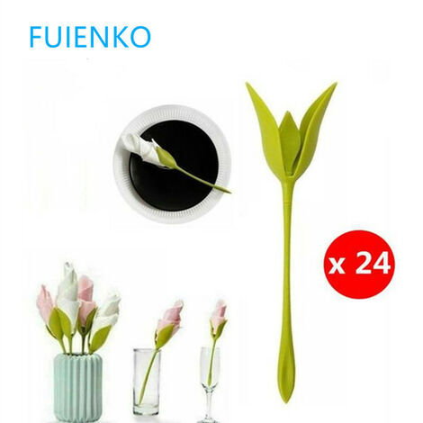Portatovaglioli Flower Art in 24 pezzi FUIENKO