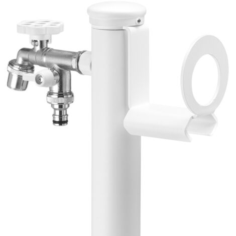 Portatubo per Fontane da Giardino in Acciaio Belfer 42/PGS Bianco