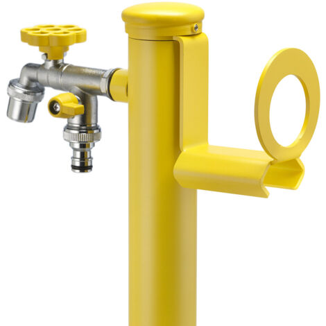 Portatubo per Fontane da Giardino in Acciaio Belfer 42/PGS Giallo