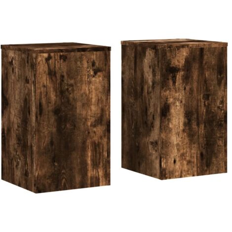 Portavasi per fiori set da 2 in legno ingegnerizzato marrone 020045311