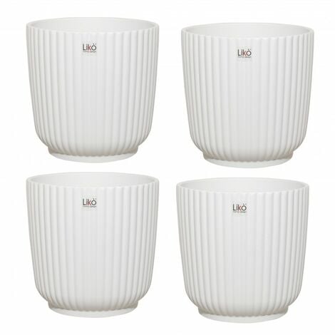 PORTAVASO CASPO' VASO LIKO' MARLE' DA 20,5 CM DI DIAMETRO - Colore: Bianco