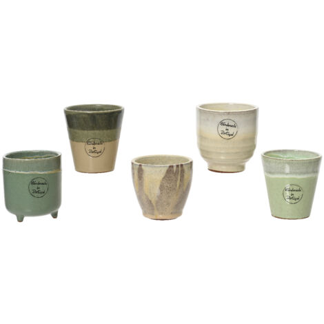 PORTAVASO IN TERRACOTTA D.8,5XH8CM IN 5 COLORI.