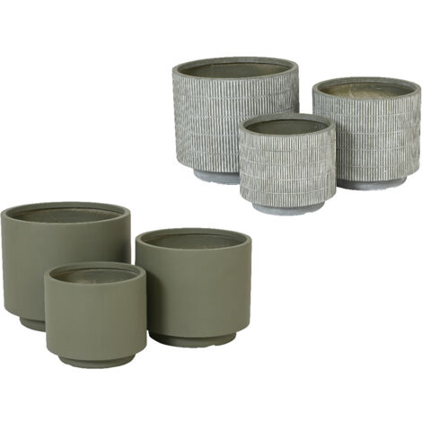 PORTAVASO REECE D.47CMXH40CM VERDE/GRIGIO.