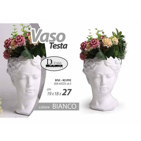 Vasi alti da esterno giardino in fibra di argilla marrone chiaro set 3  pezzi Ibisco