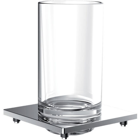 Portavasos de emco liaison para barandilla, cristal transparente,