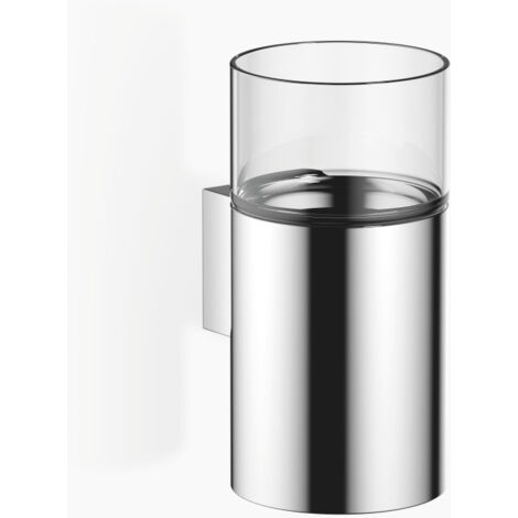 Portavasos Dornbracht, modelo de pared, con cristal transparente,