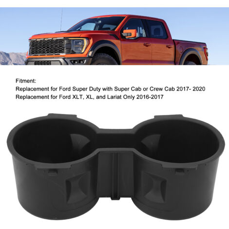 Portavasos interior para Ford Super Duty (XLT/XL/Lariat 2016-2017) - Pieza de repuesto de goma FL3Z 1513562 AD
