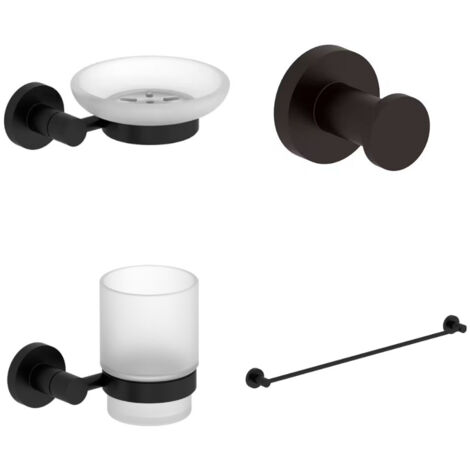 Portavasos + Perchero + Jabonera + Toallero
