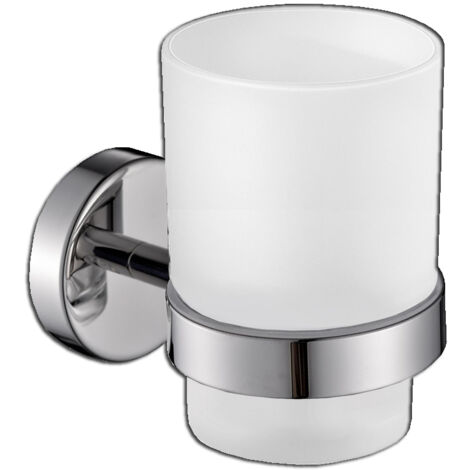 Portavasos PLUVIA PRO fabricado en cristal y acero inoxidable