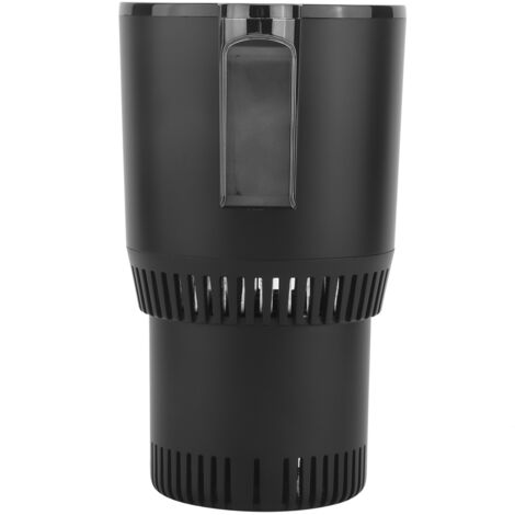Portavasos universal 2 en 1 con calefacción y refrigeración para coche y hogar, con base y cargador.