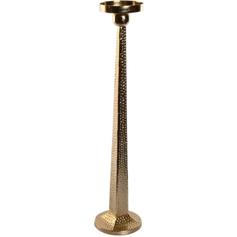Portavela Aluminio 18,5X18,5X85,5 Dorado