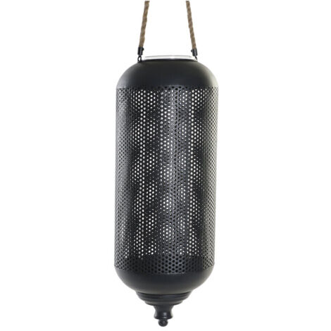 Portavela Metal Cuerda 22X22X63 Negro PV183149