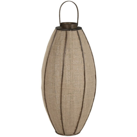 Portavela Yute Bambu 40X40X80 Natural