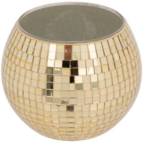 Portavelas bola disco D.10cm cristal surtido - Feeric lights & christmas
