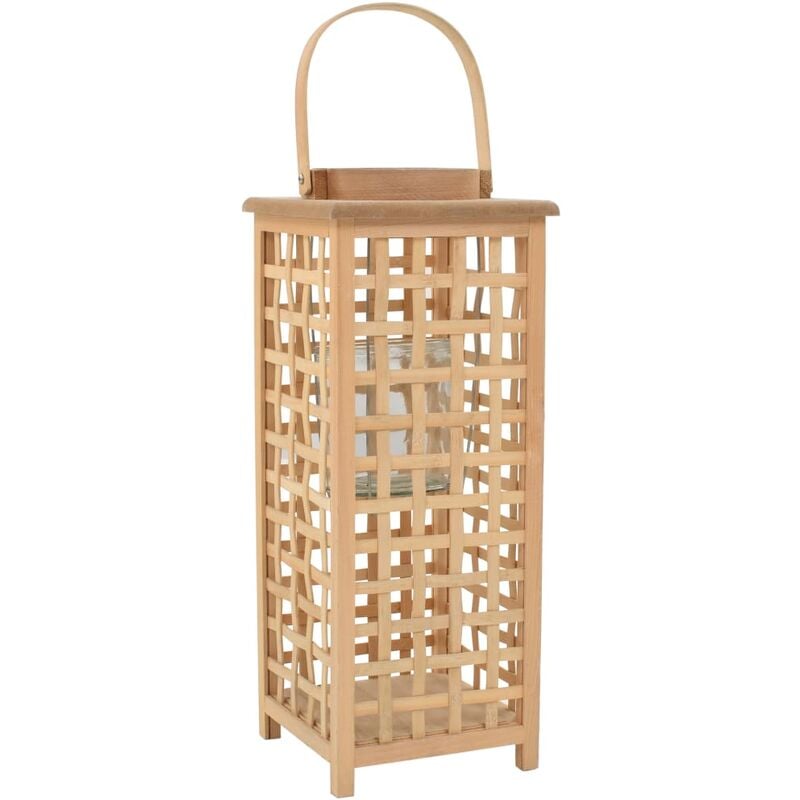 

vidaXL Portavelas Colgante Bambú Natural 49 cm - Beige