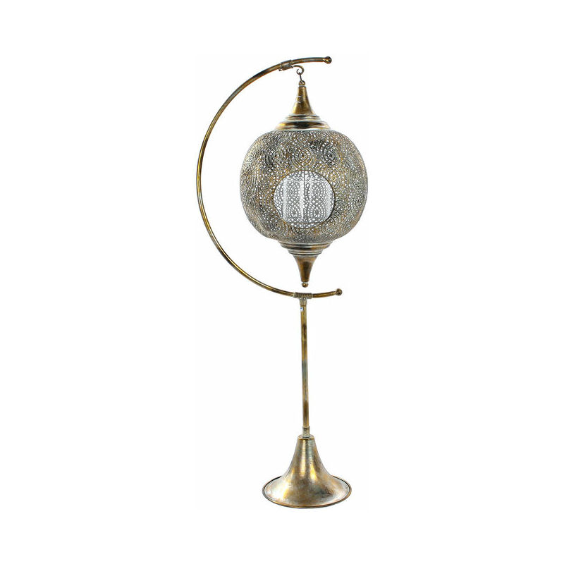

Portavelas DKD Home Decor Cristal Dorado Metal (34 x 24 x 90 cm)
