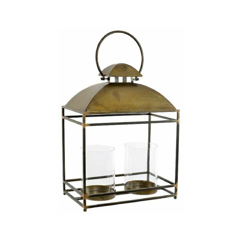 

Portavelas DKD Home Decor Cristal Dorado Metal (37 x 26 x 48 cm)