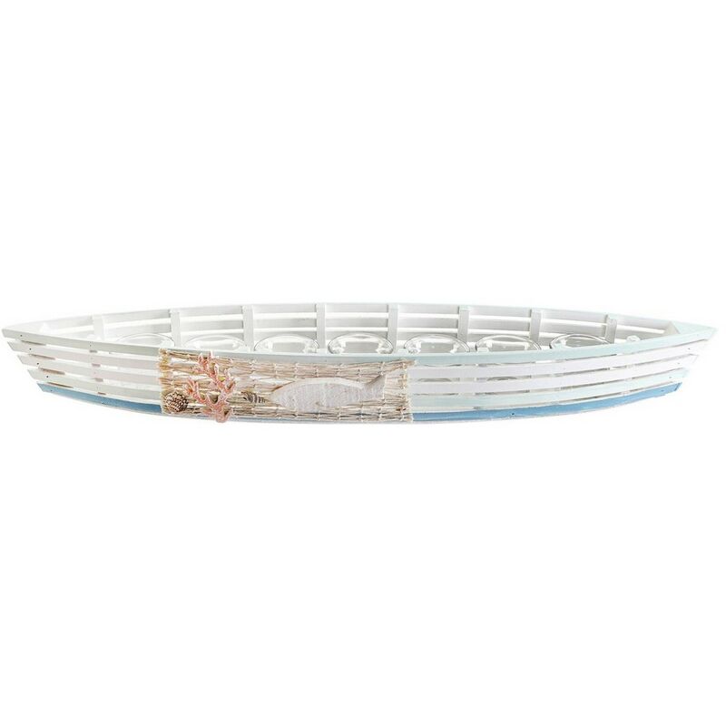 

Portavelas DKD Home Decor Cristal Madera MDF (65.5 x 8 x 13 cm)