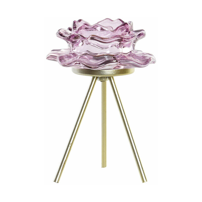 

Portavelas DKD Home Decor Metal Cristal (10.5 x 10.5 x 14.5 cm)