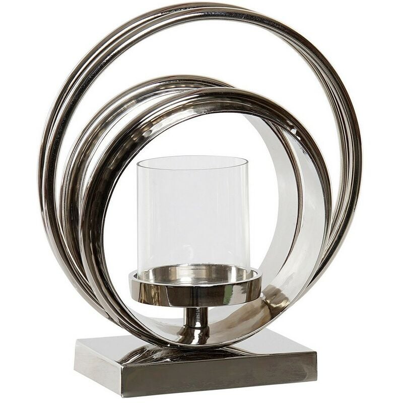 

Portavelas DKD Home Decor Metal Cristal (23 x 23 x 28 cm)