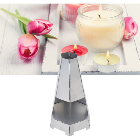 Portavelas metálico resistente al viento con iluminación ambiental, de uso versátil, con marco color dorado, ideal para bares, cafeterías, hogares, bodas y ambientes de estilo chalet bohemio.