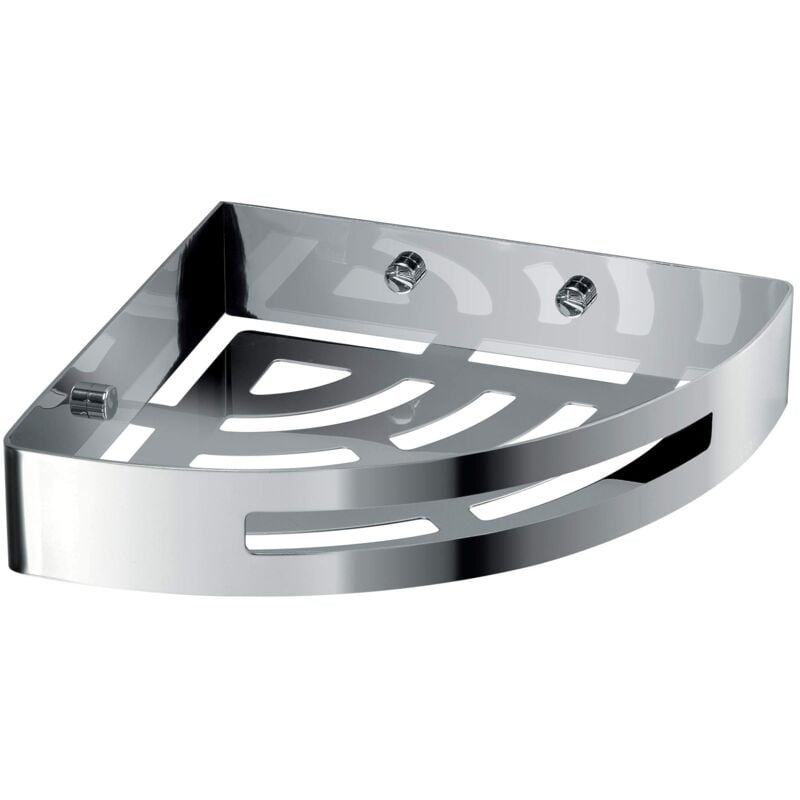 Gedy Nerva Porte Objets Angle, Acier Inoxydable, Chrome, 21 X 21 X 4,5 247913