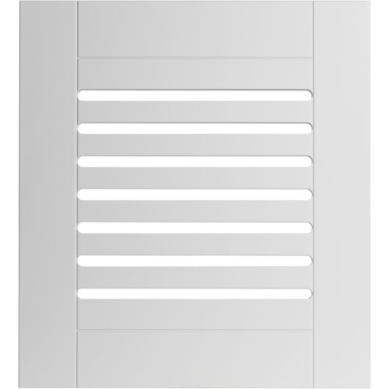 Porte ajourée en MDF, vernis semi-mat, blanc, 61,6 x 49,6 cm KOS